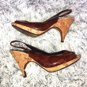 Donald J Pliner Made in Italy sling back wedges
